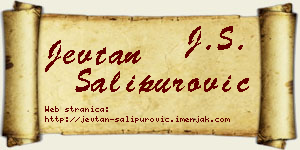 Jevtan Šalipurović vizit kartica